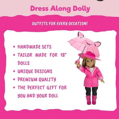 Детские куклы Dress Along Dolly Gymnastics Doll Clothes (2 Pc Set)- Athletic Uniform Includes Leotard & Mat- Handmade Outfit & Accessories- Compatible with 18" American Girl Doll — фото 3