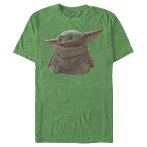 Men's Star Wars The Mandalorian The Child Portrait T-Shirt - 1 of 3