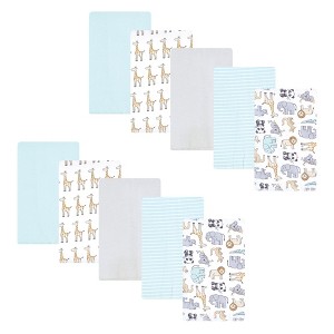 Hudson Baby Flannel Burp Cloth 10pk, Kangaroo, One Size - 1 of 4