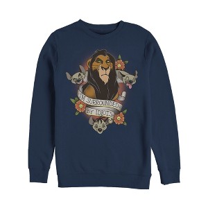 Men's Lion King Scar Surrounded By Idiots Tattoo Sweatshirt - 1 of 3