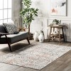 Nuloom Cathrine Vintage 4x6 Indoor Area Rug for Living Room Bedroom Dining Room Kitchen, Light Grey/Ivory - 2 of 4