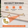 VEVOR Pipe Fittings, 1/2" 12PCS Brass Pipe Fittings, Elbow Push-Fit Pipe Connector Brass Air Fittings, Gold - 4 of 4