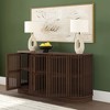 Plank+Beam Contour Solid Wood Sideboard with 3 Doors, 59" TV Stand for Living Room - 4 of 4