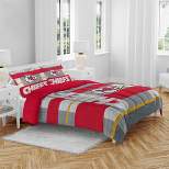 NFL Kansas City Chiefs Heathered Stripe Queen Bed in a Bag - 3pc