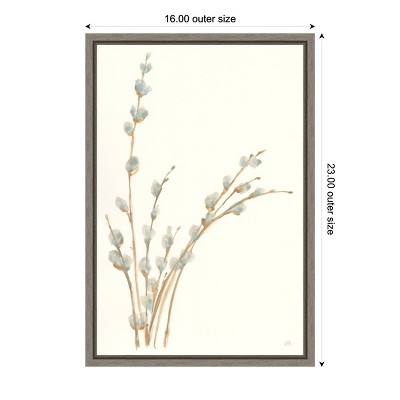 Willows III Framed Canvas Wall Art Print 16 x 23-in