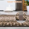 Modern Washable Area Rug, Non Slip Indoor Print Mat For Living Room Bedroom Dining Room Kitchen Enterway, Low Pile Stain Resistant Foldable Carpet - 2 of 4