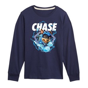 Boys' - Paw Patrol - Chase Lightning Long Sleeve Graphic T-Shirt - 1 of 4