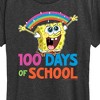 Women's - SpongeBob SquarePants - 100 Days Of School Spongebob Short Sleeve Graphic T-Shirt - 2 of 4