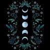 Men's Design By Humans Moonlight Garden - Teal Snow By EpisodicDrawing T-Shirt - 2 of 4