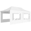 vidaXL Party Tent White Oxford fabric with PVC coating 19.7x9.8ft - 3 of 4