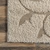 Nuloom Maisha Floral & Paisley 8x10 Shag Area Rug for Living Room Bedroom Dining Room Nursery, Cream - 3 of 4