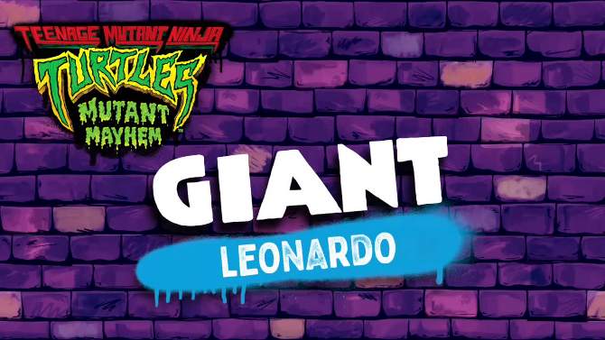 Teenage Mutant Ninja Turtles: Mutant Mayhem Giant Leonardo Action Figure, 2 of 8, play video