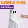 Joyfy 47’’ Halloween Light up White Ghost Outdoor Decor, Hanging Ghost with Spooky Blue LED Light for Haunted House Prop, Front Yard Lawn Party - 4 of 4