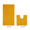 Lilly Crochet Collection 100% Cotton Tufted Reversible 2-Piece Bath Rug Set – Super Absorbent, Machine Washable Bathroom Mats with Crochet Pattern - 2 of 4
