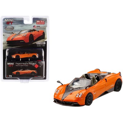 Pagani Huayra Roadster Arancio Saint Tropez / Orange Metallic Ltd Ed 2400 pcs 1/64 Diecast Car by Mini GT