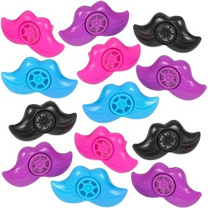ArtCreativity Mustache Lip Whistles Noisemakers (Pack of 48) - 1 of 4