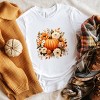 Simply Sage Market Pumpkin Floral Arrangement Short Sleeve Tee - 3 of 4