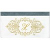 Linum Home Textiles 100% Turkish Cotton MONICA Gold Thread 2PC Embellished Bath Towel Set - 3 of 3