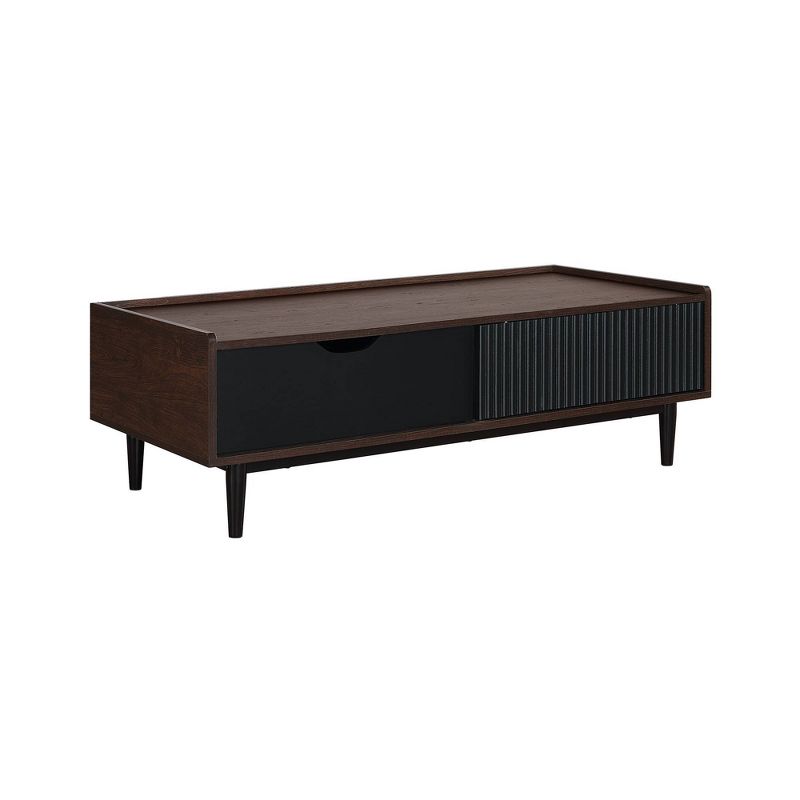 Duane Ribbed Coffee Table with Drawer and Shelf - Manhattan Comfort, 5 of 12