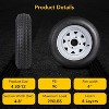 2PCS 5.30-12 Tire, 5.30x12 Lawn Mower & Tractor Turf Tire, 530 12 with Rim 4 Lug On 4", Load Capacity 1050 LBS - 2 of 4