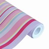 Slickblue Colorful Stripe Wallpaper Roll, 3 Design Options, Pre-pasted Removable Vinyl, 45 sq ft, Washable and Strippable - 2 of 3