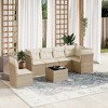 vidaXL Garden Sofa Set Beige - 2 of 4