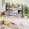 Kids Toy Organizer with Removable Toy Bins & Storage Cubbies, Kids Bookshelf - 4 of 4