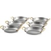 Gibson 6 Piece Mini Vintage Oval Au Gratin Pan Set with Brass Handle - 3 of 4