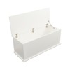 Multi Purpose Wooden Storage Box, Organizer and Bench Perfect Furniture to Add Accent in Entryway and Keep Shoes, Bedroom Bench, Playroom Storage - 2 of 4