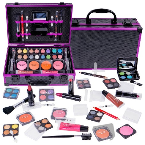 Shany Makeup Train Case Aluminum Makeup Set - Purple : Target