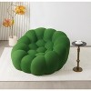 SYFERLORY 47'' Bubble Couch, Morden Lazy Sofa, High-Density Foam Sofa, Upholstered Mesh Fabric (Green) - 3 of 4