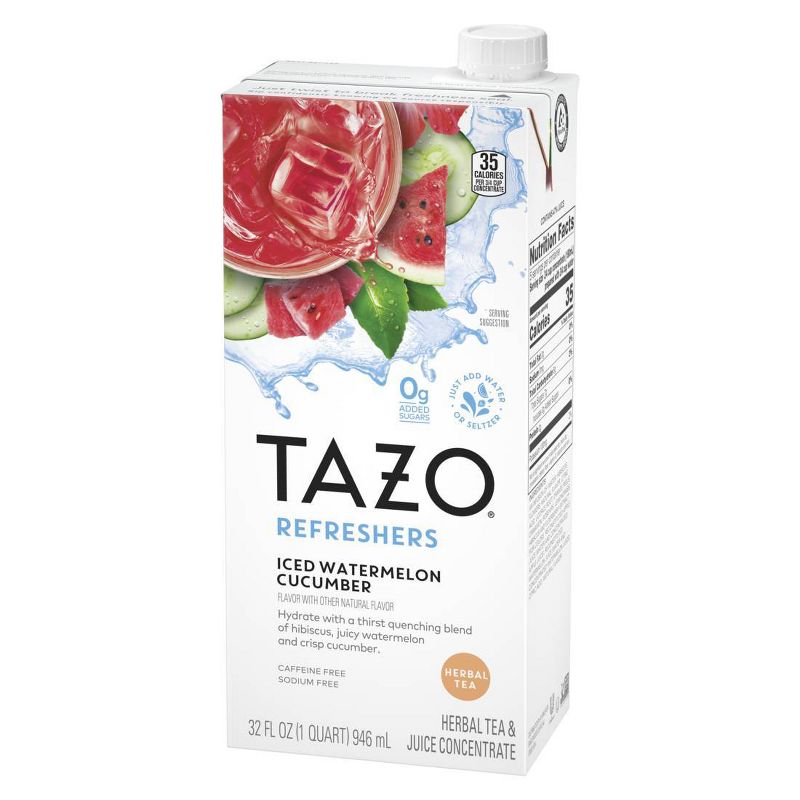 Tazo Refreshers Iced Watermelon Cucumber Iced Tea Concentrate - 32 fl oz, 5 of 9