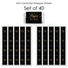 Big Dot of Happiness New Year's Eve - Gold - Mini Candy Bar Wrapper Stickers - New Years Eve Party Small Favors - 40 Count - 3 of 4