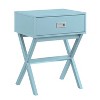 HomeStock End Table with Large Trunk Drawer and Smooth Surface Top, Modern Side Table for Concealed Living Room or Bedroom Essentials - 3 of 4