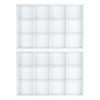 Unique Bargains Stackable PU Leather White Jewelry Trays with Removable Dividers Set of 2 - 2 of 4