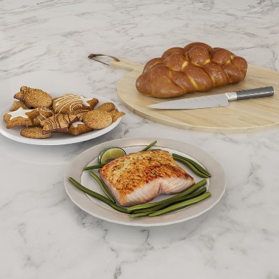 Hastings Home Nonstick Carbon Steel 3-Piece Cookie Sheet Set