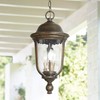 Minka Lavery Industrial Outdoor Hanging Light Fixture Tavira Bronze Damp Rated 19 3/4" Clear Seedy Glass for Post Exterior Porch - 2 of 3