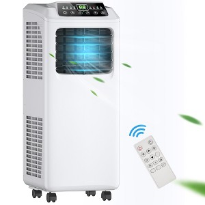 Costway 5500 BTU (9000 BTU ASHRAE) 3-in-1 Portable Air Conditioner w/Built-in Dehumidifier and Window Kit - 1 of 4