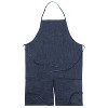 Creativity Street Adult Apron, Dark Blue Denim, 41" x 27-1/2", Pack of 2 - 2 of 3