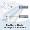 Aoibox Waterproof Breathable Mattress Protector California King Noiseless Smooth Cover Deep Pocket Fits Up to 21 Inches - 2 of 4