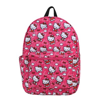 Hello Kitty Toss Aop Pink Ground Travel Backpack : Target