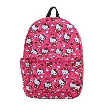 Hello Kitty Toss AOP Pink Ground Travel Backpack