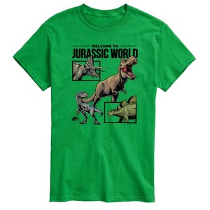 Men's - Jurassic Park - Welcome To Jurassic World Dino Short Sleeve Graphic T-Shirt - 1 of 4