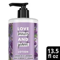Love Beauty & Planet Argan Oil and Lavender Hand and Body Lotion - 13.5oz
