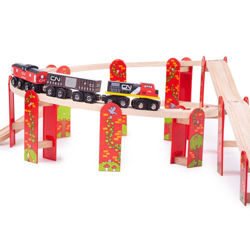 Bigjigs Rail High Level Track Expansion Pack, 4 of 7
