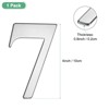Unique Bargains 304 Stainless Steel Self-adhesive Rust Resistant Outdoor Use House Number 1 Pc - 3 of 4