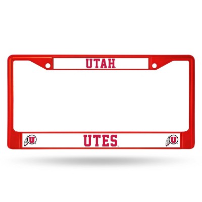 NCAA Utah Utes Colored Chrome Frame