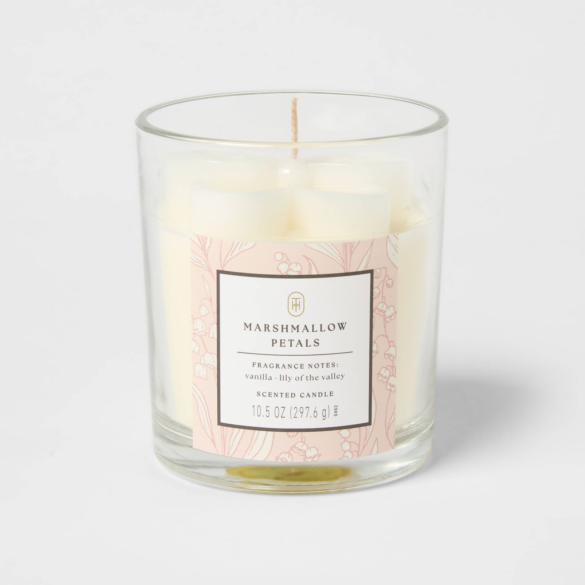 Sculpted Wax Fragranced Marshmallow Petals Jar Candle - Threshold™