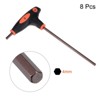 Unique Bargains S2 Steel Flat Dual End T-Handle Hex Key Wrenches 8 Pcs - 3 of 4