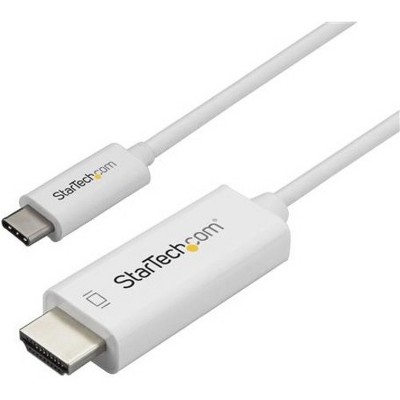 StarTech.com 3m / 10 ft USB C to HDMI Cable - Computer Monitor Cable - 4K at 60Hz - White